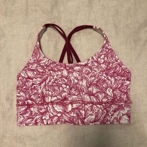 EUC-Lululemon Energy Sports Bra-Size 6- Peony